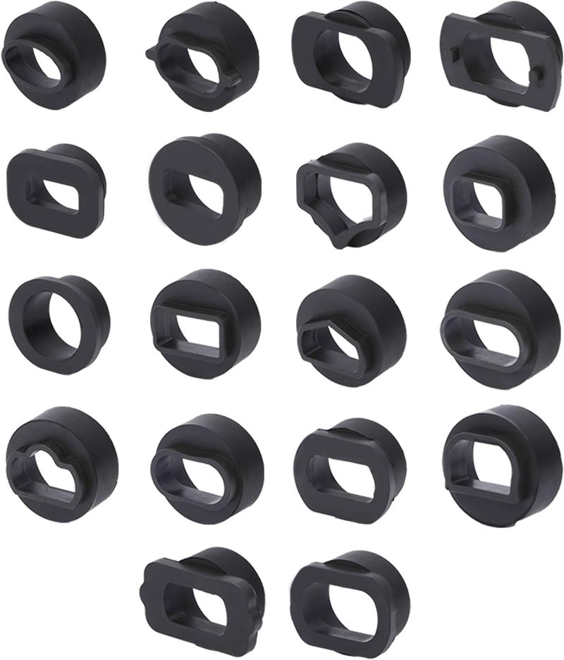 ELEY 18PCS Walnut Blaster Adapter for HTS558 Walnut Sand DE-Carbon Cleaner, Automotive Walnut Blaster Cleaner Adapter - Image 1